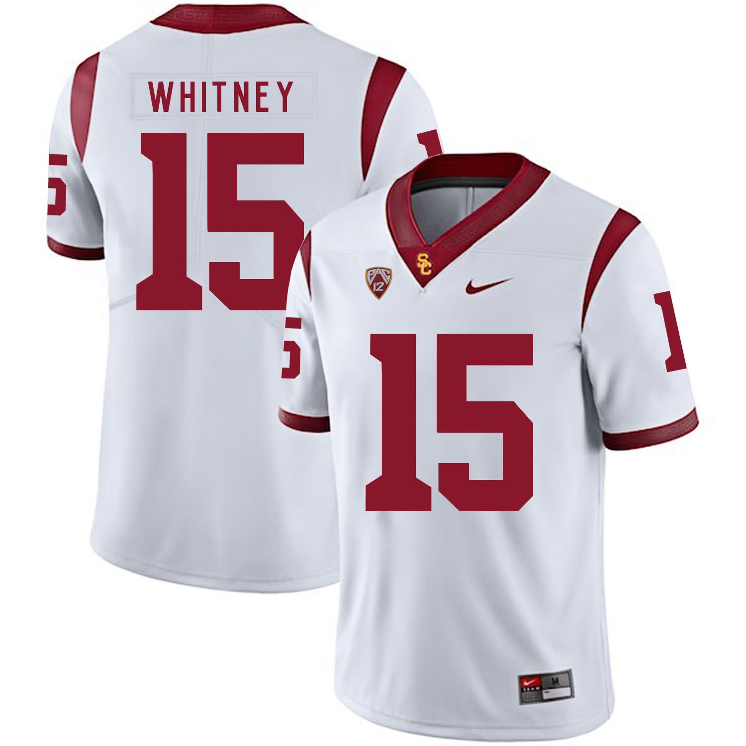Men USC Trojans #15 Whitney White Customized NCAA Jerseys